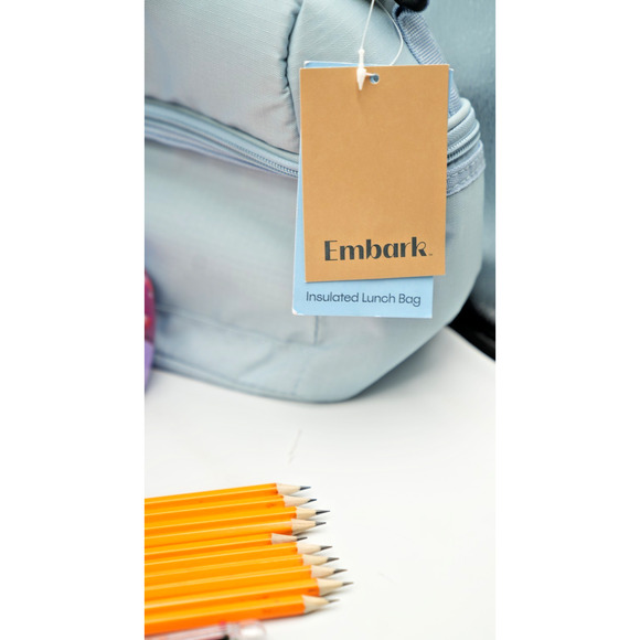 Cat & Jack Unicorn Backpack + Embark Lunch Bag Back‑to‑School Supply Bundle - Picture 6 of 16